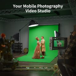 RALENO Softbox Photography Lighting Kit, 8.5ft x 10ft Background Support System