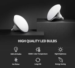RALENO® Softbox Lighting Kit Photography Studio Equipments with 90 CRI LED Bulbs, Continuous Lighting System for Video Recording and Photography Shooting