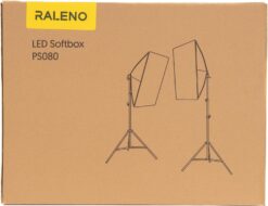 RALENO® Softbox Lighting Kit Photography Studio Equipments with 90 CRI LED Bulbs, Continuous Lighting System for Video Recording and Photography Shooting