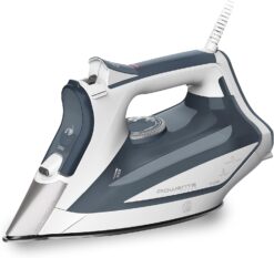 Rowenta Focus Stainless Steel Soleplate Steam Iron for Clothes 400 Microsteam Holes, Cotton, Wool, Poly, Silk, Linen, Nylon 1725 Watts Portable, Ironing, Garment Steamer DW5280