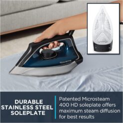 Rowenta Perfect Steam Pro Stainless Steel Soleplate Professional Steam Station for Clothes 1.1 Liter Removable Tank 1800 Watts Ironing, Fabric Steamer, Garment Steamer DG8624