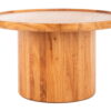 SAFAVIEH Devin Round Pedestal Coffee Table Natural