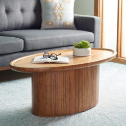 SAFAVIEH Flyte Oval Coffee Table Natural