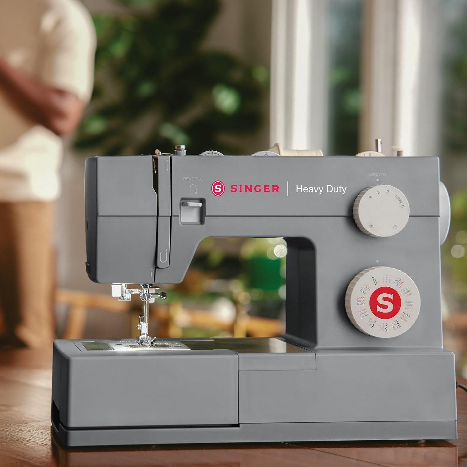 Singer 4452 Heavy Duty Sewing Machine with Extension Table and Walking Foot  Unboxing 