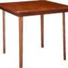 STAKMORE Straight Edge 32" Square Folding Card Table, Cherry Finish