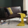 Safavieh Johannes Mid-Century Retro Modern Leather Settee