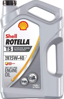 Shell Rotella T5 Synthetic Blend 10W-30 Diesel Engine Oil (1-Gallon, Case of 3)