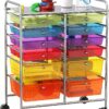Simple Houseware 12-Drawers Rolling Storage Cart, Multicolor