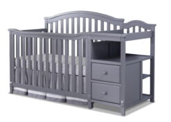 Sorelle Furniture Berkley 4-in-1 Convertible Crib and Changer, Gray