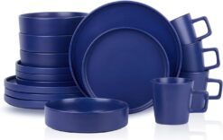 Stone lain Cleo Stoneware Dinnerware Set, 16-Piece Service for 4, Blue