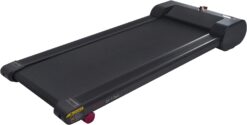 Sunny Health & Fitness Slim Walking Pad Treadmill for Under Desk or Home Office w/Optional Arm Exercisers or Automated Desk