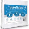 SureGuard California King Mattress Protector - 100% Waterproof, Hypoallergenic - Premium Fitted Cotton Terry Cover