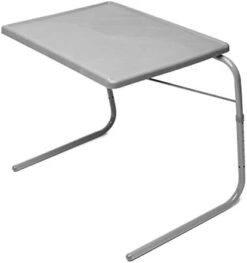 Table-Mate II - Adjustable Folding TV Dinner & Laptop Tray, Silver