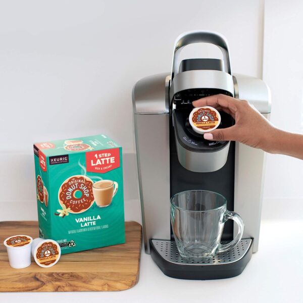 The Original Donut Shop Single-Serve Keurig K-Cup Flavored Coffee Pods, Vanilla Latte, 10 Count (Pack of 6)