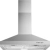 Tieasy Wall Mount Range Hood 30 inch with Ducted/Ductless Convertible Duct, Stainless Steel Chimney-Style Over Stove Vent Hood with LED Light, 3 Speed Exhaust Fan, 450 CFM