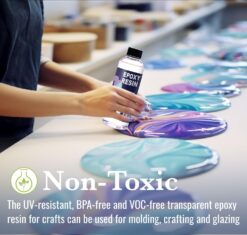 Unicone art Resin Epoxy Craft Kit 1 Gallon Epoxy Resin Kit (.5 Gal Resin + .5 Gal Hardener)