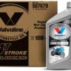 Valvoline 4-Stroke Motorcycle Full Synthetic SAE 10W-40 Motor Oil 1 QT, Case of 6
