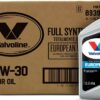 Valvoline European Vehicle Full Synthetic SAE 0W-30 Motor Oil 1 QT, Case of 6