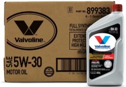 Valvoline Extended Protection High Mileage with Ultra MaxLife Technology 5W-30 Full Synthetic Motor Oil 1 QT, Case of 6
