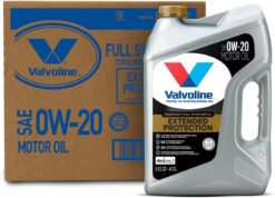 Valvoline Extended Protection SAE Full Synthetic Motor Oil SAE 0W-20 5 QT, Case of 3