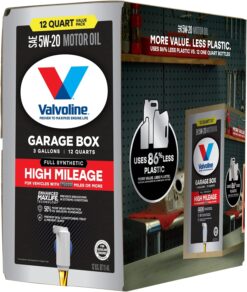 Valvoline Full Synthetic High Mileage with Enhanced MaxLife Technology 5W-20 12 QT Garage Box