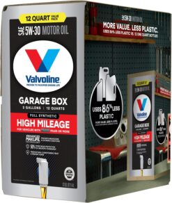 Valvoline Full Synthetic High Mileage with Enhanced MaxLife Technology 5W-30 12 QT Garage Box