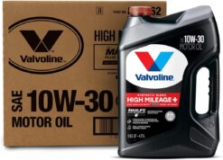Valvoline High Mileage 150K with Maxlife Plus Technology Motor Oil SAE 10W-30 5 QT, Case of 3