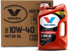 Valvoline High Mileage with MaxLife Technology SAE 10W-40 Synthetic Blend Motor Oil 5 QT, Case of 3 (Packaging May Vary)
