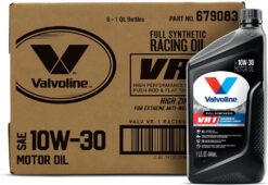 Valvoline VR1 Racing Synthetic SAE 10W-30 Motor Oil 1 QT, Case of 6