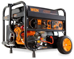 WEN 4750-Watt 120-Volt/240-Volt Dual Fuel Electric Start Portable Generator with Wheel Kit and CO Shutdown Sensor