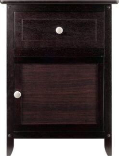 Winsome Eugene Accent Table, 18.9 inches, Espresso