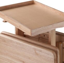 Winsome Isabelle 6 Piece Snack Table Set, Natural, 19.69x15.91x36.22