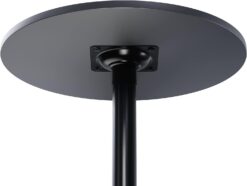 Winsome Obsidian Pub Table Round Black Mdf Top with Black Leg And Base - 23.7-Inch Top, 39.76-Inch Height, Pack of 1