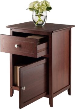 Winsome Wood Eugene Accent Table, Walnut