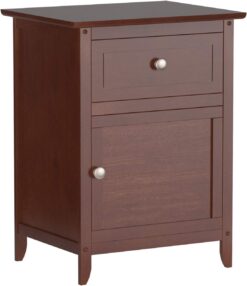 Winsome Wood Eugene Accent Table, Walnut