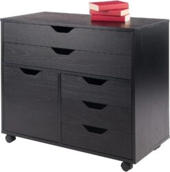 Winsome Wood Halifax Cabinet Cupboard, 26 H, Black