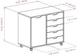 Winsome Wood Halifax StorageOrganization, White