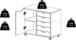 Winsome Wood Halifax StorageOrganization, White