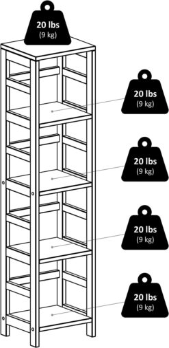 Winsome Wood Leo Model Name Shelving, Small, Espresso