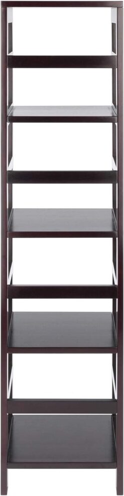 Winsome Wood Leo Model Name Shelving, Small, Espresso