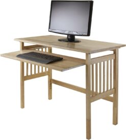 Winsome Wood Mission Home Office, Natural, 40.0 x 20.0 x 30.0