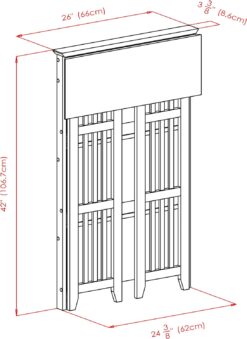 Winsome Wood Mission Shelving, Natural