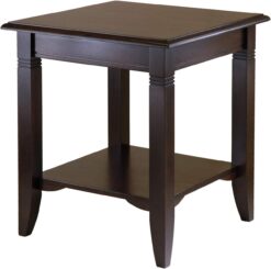 Winsome Wood Nolan Occasional Table, Cappuccino 20.00 x 20.00 x 21.97 Inches