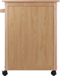 Winsome Wood Single Drawer Kitchen Cabinet Storage Cart, Natural
