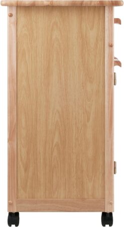 Winsome Wood Single Drawer Kitchen Cabinet Storage Cart, Natural