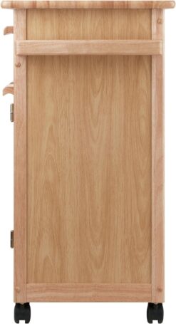 Winsome Wood Single Drawer Kitchen Cabinet Storage Cart, Natural