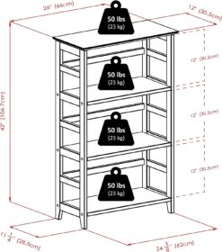 Winsome Wood Studio Shelving, Honey
