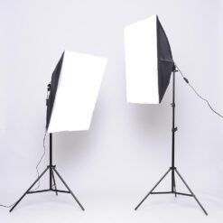 YISITONG Photography Video Studio Lighting Kit Softbox Umbrella Continuous Lighting Set with 4 Backdrops