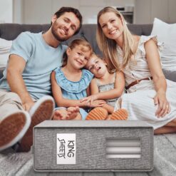 chinensis 6 Pack Sheet Organizer, Sheet Cube Bed Sheet Organizers,Foldable Cubes for Sheets