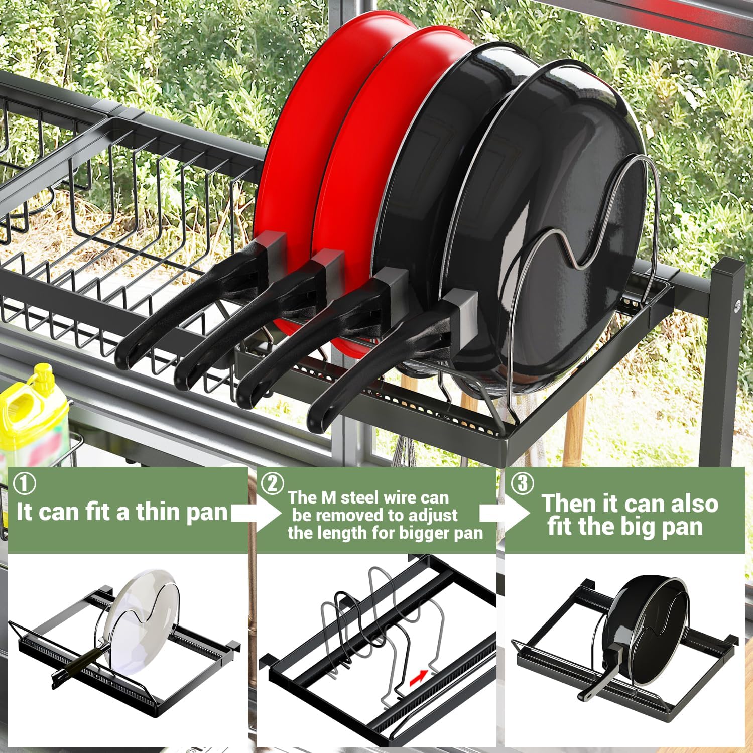 VEVOR Dish Drying Rack Expandable Drainer Stainless Steel Kitchen